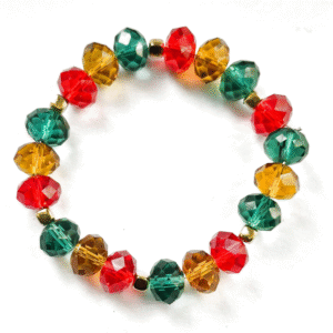 Red, Amber and Green Bracelet