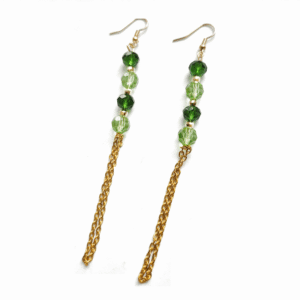 Green and Amber Earring